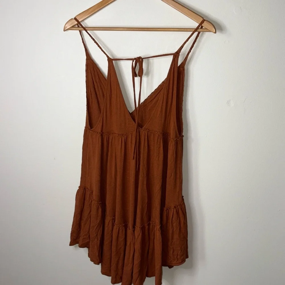 Free People Sleeveless Tunic Mini Dress Blouse Bella Donna